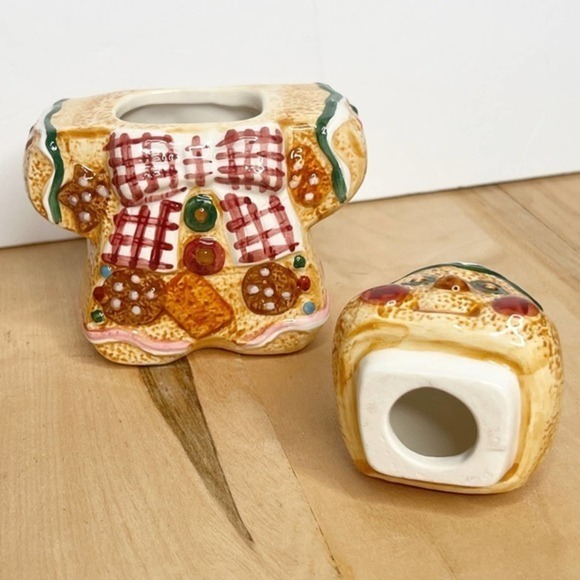 Gingerbread Men Sugar Bowl and Creamer Christmas Sugar Bowl and Creamer, - Picture 8 of 8